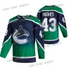 Vancouver Canucks 2020-21 Reverse Retro Jersey 43 Quinn Hughes 40 Elias Pettersson 53 Bo Horvat 88 NATE SCHMIDT 49 HOLTBY hockeytruien