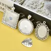 Bukiet ślubny Po urok DIY Making Lace Frame Oval Cound Square Glass Brooch Wising 240106