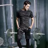 5 datorer Mens Compression Set Running Tights Workout Fitness Training Tracksuit Short Sleeve Shirts Sport Suit Rashgard Kit S-4XL 240106