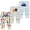 3PCS/LOT CARTOON DRINT PANTY BAWIED BAWECZNE BABY LEGGINY AUTN