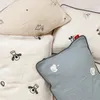 3050cm Baby Pillowcase Bunny Muslin born Pillow Case 100 Cotton Wholesale Drop 240106