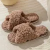 Designer Winter Women Slippers White Pink Black glitter Cotton Warm slide-proof Indoor Comfortable fashion Lady Sandal Soft Girl Slides