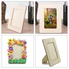 Quadros 4 Pcs DIY Madeira Po Frame Picture Desktop Crafts para criança inacabada