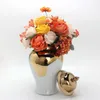 Bouteilles Vase de fleur classique Stockage Temple Pot avec couvercle Bureau Céramique Gingembre