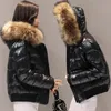 Fausse fourrure Parkas imperméable femmes doudoune veste d'hiver femmes manteau noir dame vêtements chaud femme veste courte Parka 240106