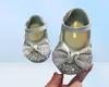 New Children Leather Shoes Rhinestone Bow Princess Girls Party Dance Shoes Baby Student Flats Kids Performance Shoes G2204135348481