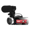 Cámara de vídeo Full HD Vlogging Videocámara para transmisión en vivo WIFI Webcam Visión nocturna 4K 16X Zoom Pografía Cámaras digitales 240106