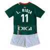 ESPNSPORT 23 24 alaves Kids Kit Soccer Jerseys L. Rioja R. Duarte Sola Blanco Karrikaburu Hagi Maras Gorosabel A.