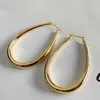 Dangle Earrings Unice Women Retro Simple Adaggaghated Real 18K Gold SolidElywer AU750 Fine Jewelry Oval Drop All Match
