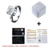 Anelli a grappolo AETEEY 0,5-2ct D Colore vero Moissanite Anello quadrato con diamante Puro argento sterling 925 Placcato oro 18 carati Gioielleria raffinata Regalo per