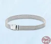 Women Mesh Charm Bracelets 925 Silver Top Quality Luxury Designer Fine Jewelry Fit Beads Charms European Style Lady Gift With Original Box9374276