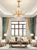 Ljuskronor alla koppar franska duplexbyggnad hängslampa lyxig och atmosfärisk restaurang retro villa kristall