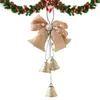 Fontes de festa Sinos decorativos Árvore de Natal com padrão Decoração da sorte para presentes de feriado