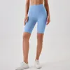 Hög midja sportcyklist shorts kvinnor naken känsla träning push up leggings mage kontroll yoga löpande fitness gym slim byxor 240106