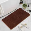 Tapetes de borracha apoiados tapete super macio banho de chenille antiderrapante tapete absorvente de água para chuveiro quarto retângulo grosso