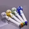 Tuyaux de brûleur à mazout en verre Pyrex épais colorés tuyaux en verre droits épais 12 cm longueur 30 mm tuyaux de fumée pour outils de fumeur