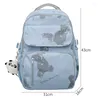 Mochila moda kawaii saco de viagem estudante laptop faculdade meninas escola adolescente mulheres lazer bonito mochila