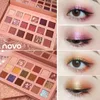 Paleta de sombras de ojos, 18 colores, brillo metálico, sombra de ojos pigmentada mate, productos de maquillaje en polvo fáciles de usar 522