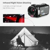 Ordro AE8 Video Kamera 4K Dijital Kamera Profesyonel WiFi Kızılötesi Gece Görüşü Camara Filmadora R Videolar Vlog 240106