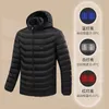 9/19 Aree Giacca Riscaldata Gilet Caldo da Donna USB Giacca Riscaldante da Uomo Gilet Riscaldato Cappotto Caccia Escursionismo Campeggio Autunno Inverno Uomo 240106