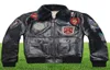 AVIREX 2019 real fur collar cowskin flight jacket men bomber jacket men genuine leather coat motorcycle2752043