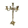 (65 cm) Decorazioni di nozze Candelabri in metallo dorato Centrotavola portacandele a 5 bracci per supporto ad arco per fondale per matrimoni 229