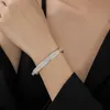 Designerpatres Armreifen 925 Silber Mosang Stein Full Sky Star Armband Paar hochwertige Diamantmode vielseitig 6VXY