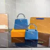 Capucines Bb Lady Bag Дизайнерская женская кожаная ручка через плечо Большая сумка через плечо Черные сумки-кошельки Кожаные сумки Сумочки Кошельки Кошелек Роскошные дизайнеры Подлинная