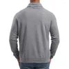 Sudaderas con capucha para hombre 2024 Primavera y otoño Moda Casual Sólido Ajuste Cuello alto Suéter deportivo