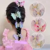 Accessoires de cheveux Clip Butterfly Fashion Hairpin Colorful Hanfu Korean Style Princess Wedding