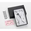 4 Teile/los Rose Gold Wimpern Edelstahl Make-Up Set Curler Augenbraue Pinzette Schere Falsche Wimpern Applikator KITS527