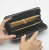 2024クラシックヒューマノイドパターンウォレット女性バッグキルティングレザー長方形の覆われた財布財布バッグ
