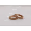 Designer Ring New Two-Line Sand-Grinding Rose Gold Couple Pair Small Finger Korean Version Of Fashion First Jewelry