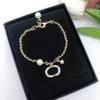 Nouveau luxe naturel perle chaîne bracelet marque canal classique designer CCs bracelet mode coréenne bracelet à breloques pour les femmes bijoux de mariage cadeau ax46c