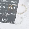 Модный кристалл 14 тыс. Золотые ласки для женщин Boho Nklet Braflet Bracelet на ногах браслеты для ног богемные ювелирные украшения ежедневная одежда