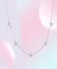 2019クリスマスプレゼントVERMEIL 925 STERLING SILVER COTE STAR CHOKER CHARMネックレス