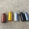 Neue bunte Aluminiumlegierung Rauchen Schnupftabak Snorter Sniffer Snuffer Tragbarer Kräuter-Tabak-Pillenlöffel Dabber Seal Aufbewahrungsflasche Stash Case Pocket Jar Container DHL