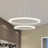 Avizeler Modern Siyah Yemek Oturma Odası parlaklığı 20 40 60 80 100cm LED süspansiyon ev dekor