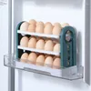 Storage Bottles 1 Pcs Refrigerator Egg Holder Case Space-Saving Organizer Container Green