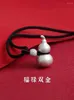 Hänghalsband Hip Hop Wind Gourd Men's and Women's Safe Necklace Hollow öppnande Gawu Box Wholesale