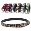 Personlig kreativ Leopard Print Horse Hair Women's Belt i par med jeans En modetrendtillbehör från Europa America 240106