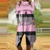 Casual Dresses Women's Autumn And Winter Fashion Multi Color Printed Scarf Patchwork Irregular Dress