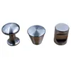 stainless steel solid simple drawer knob furniture hardware cabinet wardrobe shoe door single hole handle round cone pull