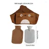 Cinture Set versatile di bottiglie d'acqua con cintura in vita regolabile e borsa calda in cartone animato con copertura in peluche per bambini adulti