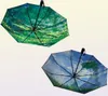 傘Les Meule Claude Monet Oil Painte Women for Women for Automatic Rain Sun Portable WindProof 3Fold3861437