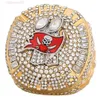 Modèle en acier de créateur 55e Super Bowl Nfl2020 Champion Pirate Brady Flip Ring