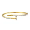 Bracelete de carcas de grife moda e charmosa preta de diamante de diamante 18k de alta qualidade Woj7 ktvq