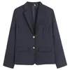 Ensembles de vêtements 2024 Uniforme scolaire coréen Blazer bleu marine Japonais Manteau haut Costume Vêtements Fille Étudiants Veste Seifuku