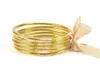 Set di braccialetti di gelatina riempiti di glitter alla moda Set di braccialetti impilabili di amicizia in silicone Bowknot di 5 per ragazze1849370