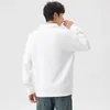 Men's Hoodies 2024 Half-Zip Sweatshirts Men Korean Fashion Shirts Collar Long Sleeve Cotton Basic Pullovers Hoodie Tops Large Size 8XL